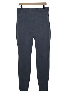 Express Editor Skinny High Rise Pants 10L Gray Stretch Career Office Work